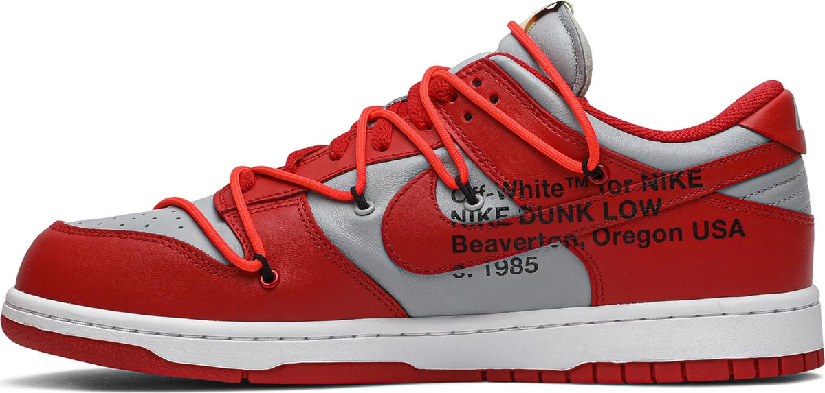 Nike Dunk Low Off-White University Red (Worn Once)
