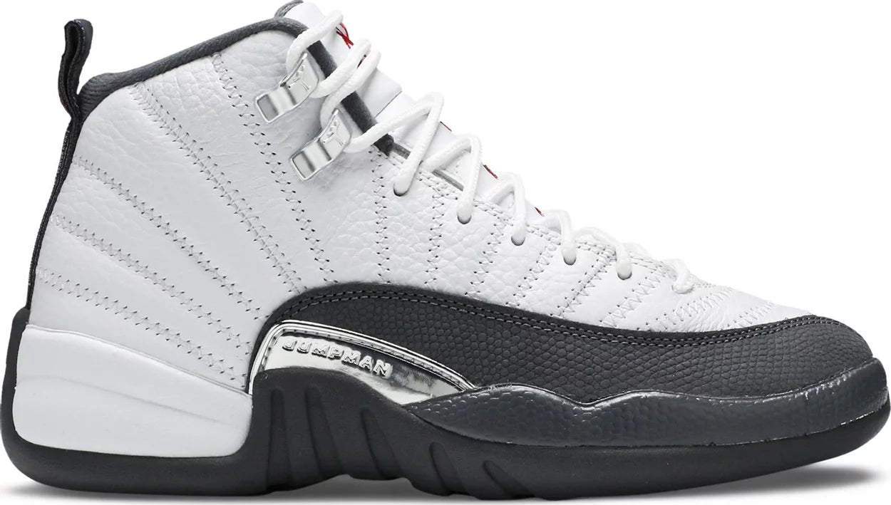 Air Jordan 12 Retro 'White Dark Grey' (GS)