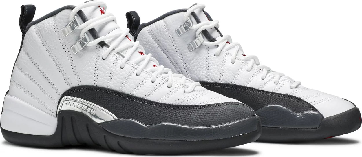 Air Jordan 12 Retro 'White Dark Grey' (GS)