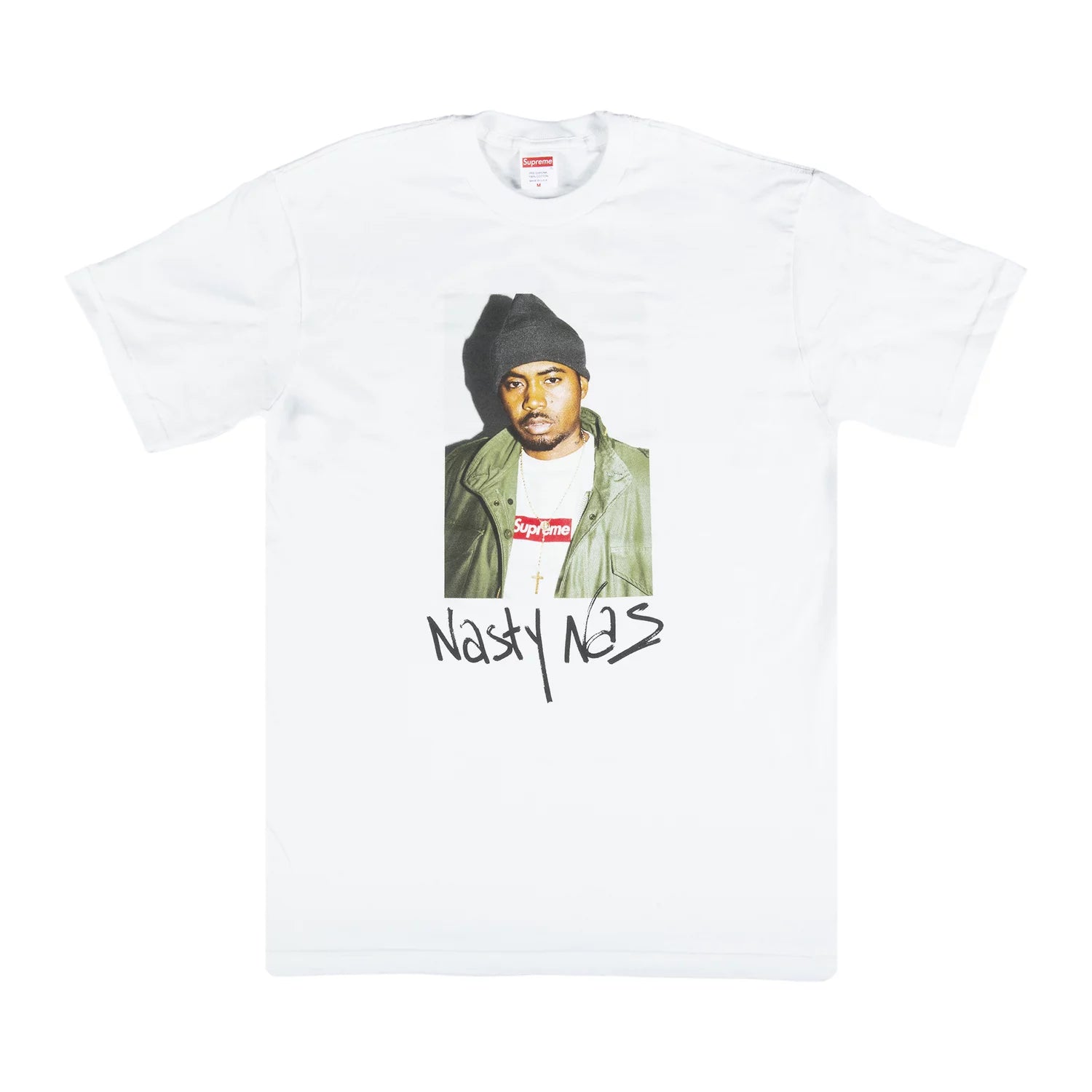 Supreme Nas Tee White