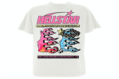 Hellstar 'Pixel' T-Shirt White