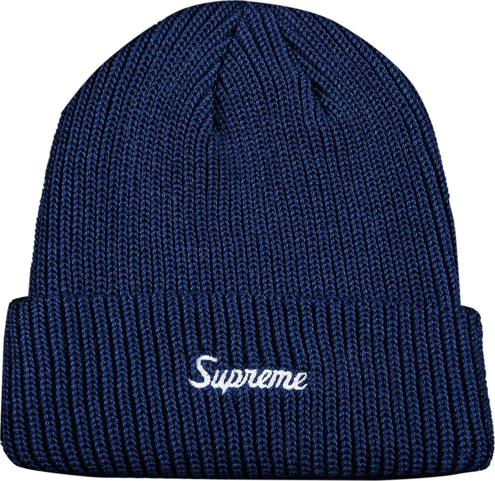 Supreme Loose Gauge Beanie Navy