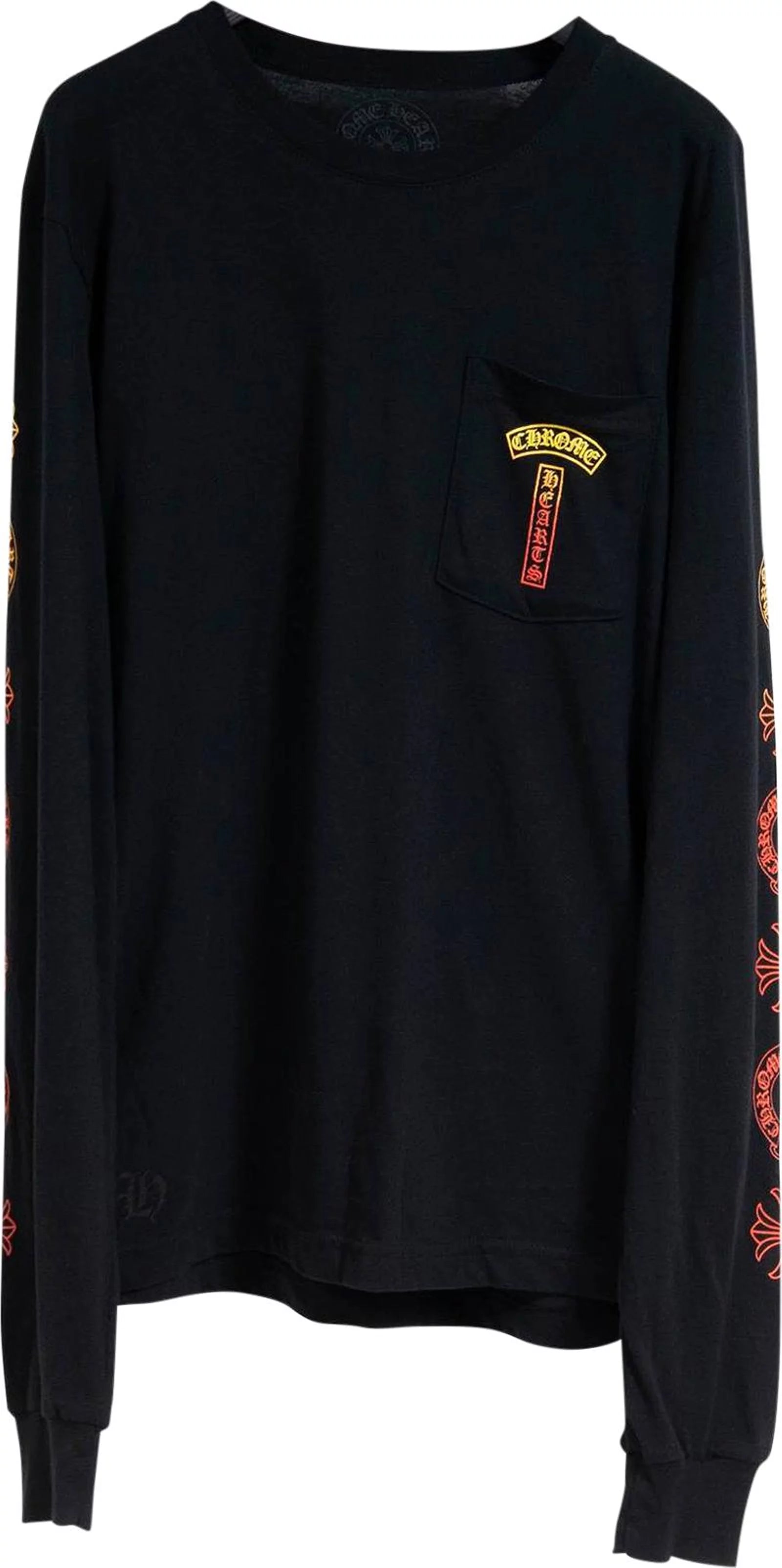 Chrome Hearts Gradient Logo Long-Sleeve T-Shirt 'Black'