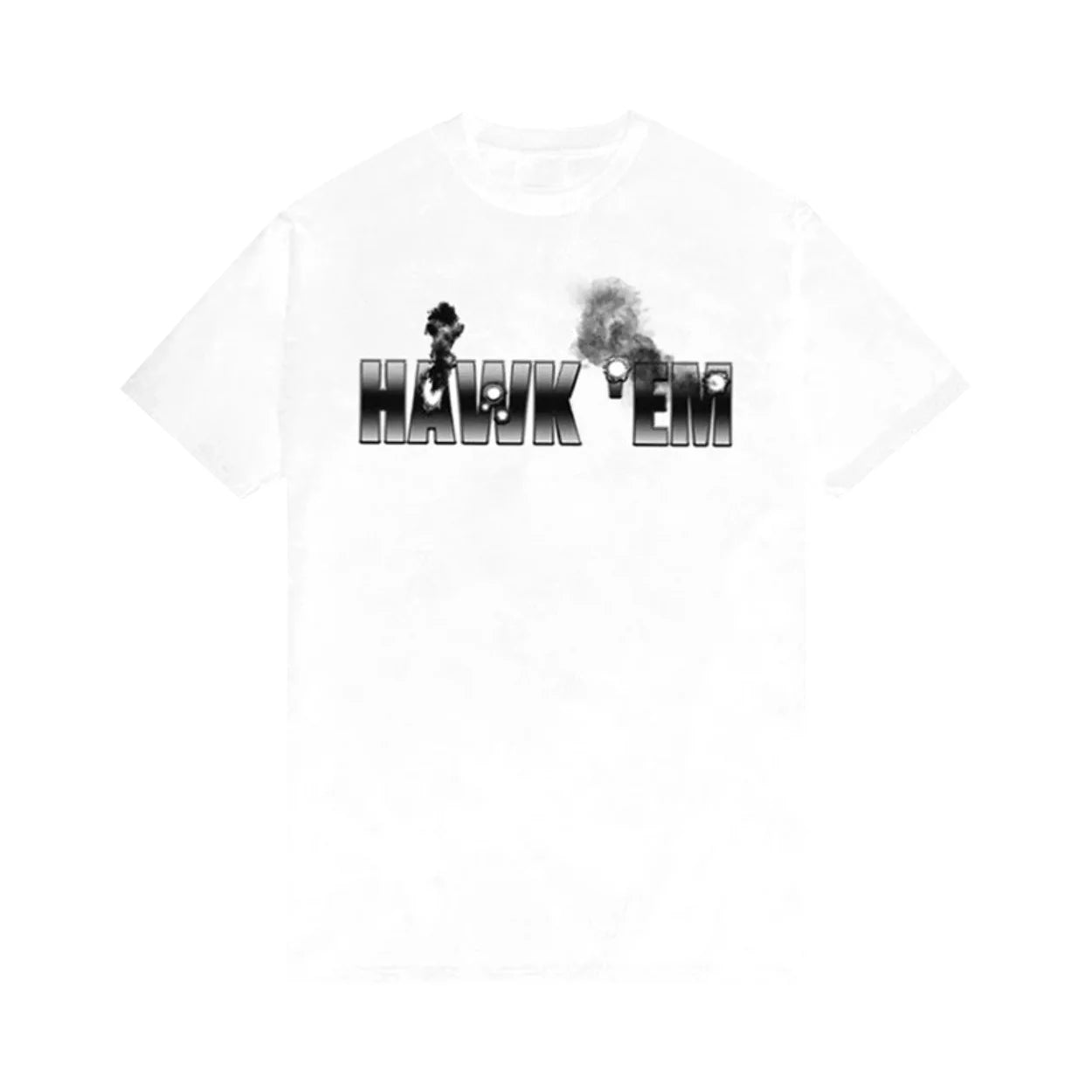 Pop Smoke x Vlone Hawk Em' T-shirt White