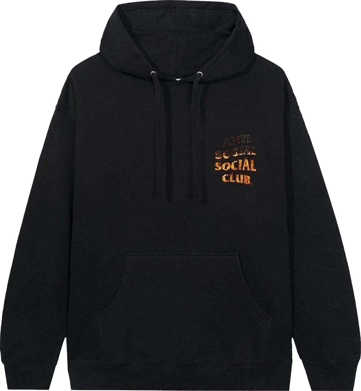 Anti Social Social Club A Fire Inside Flame Hoodie Black