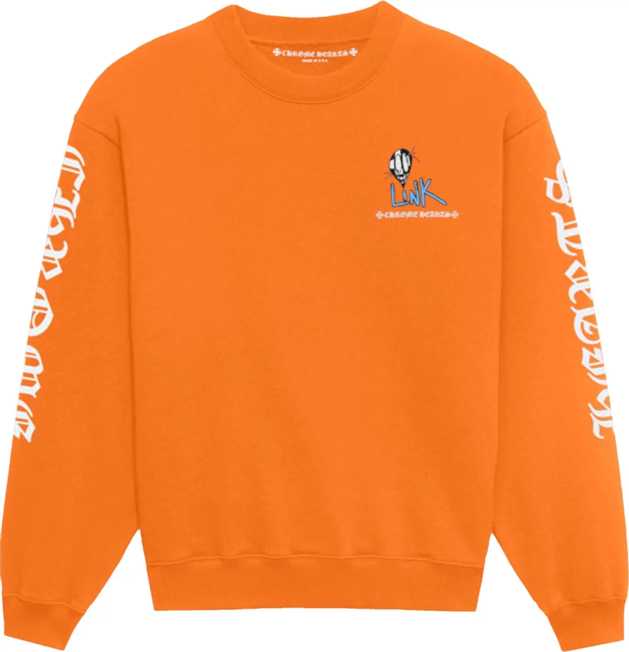 Chrome Hearts Matty Boy Link & Build L/S T-shirt Orange (PreOwned)