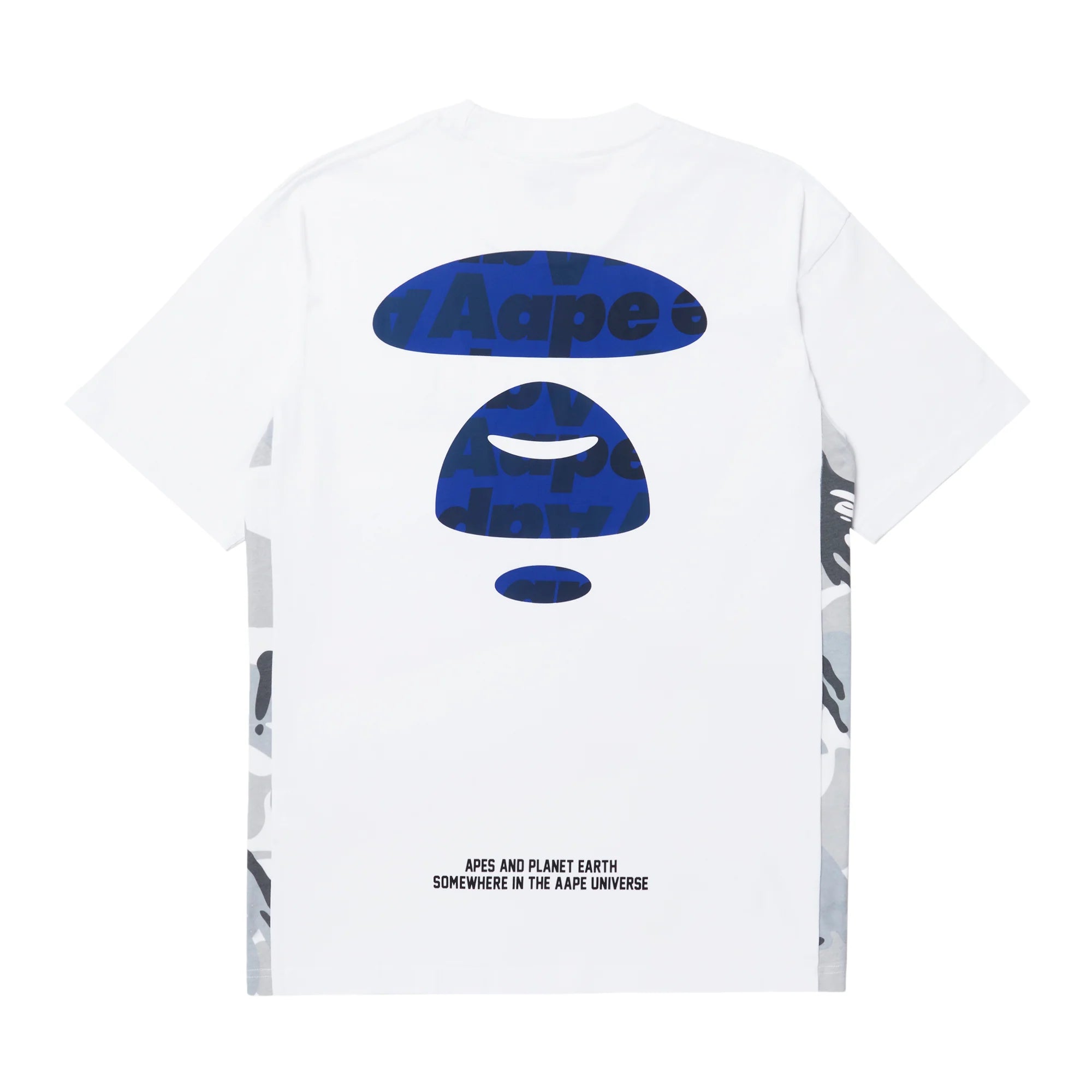 A Bathing Ape White Moonface Patch T-Shirt