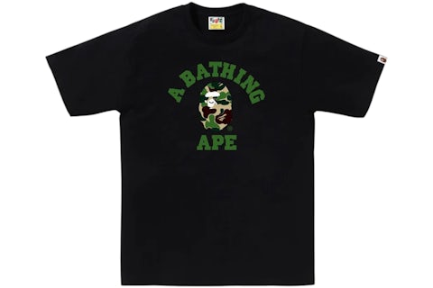 BAPE ABC Camo College Tee (SS25) Black/Green