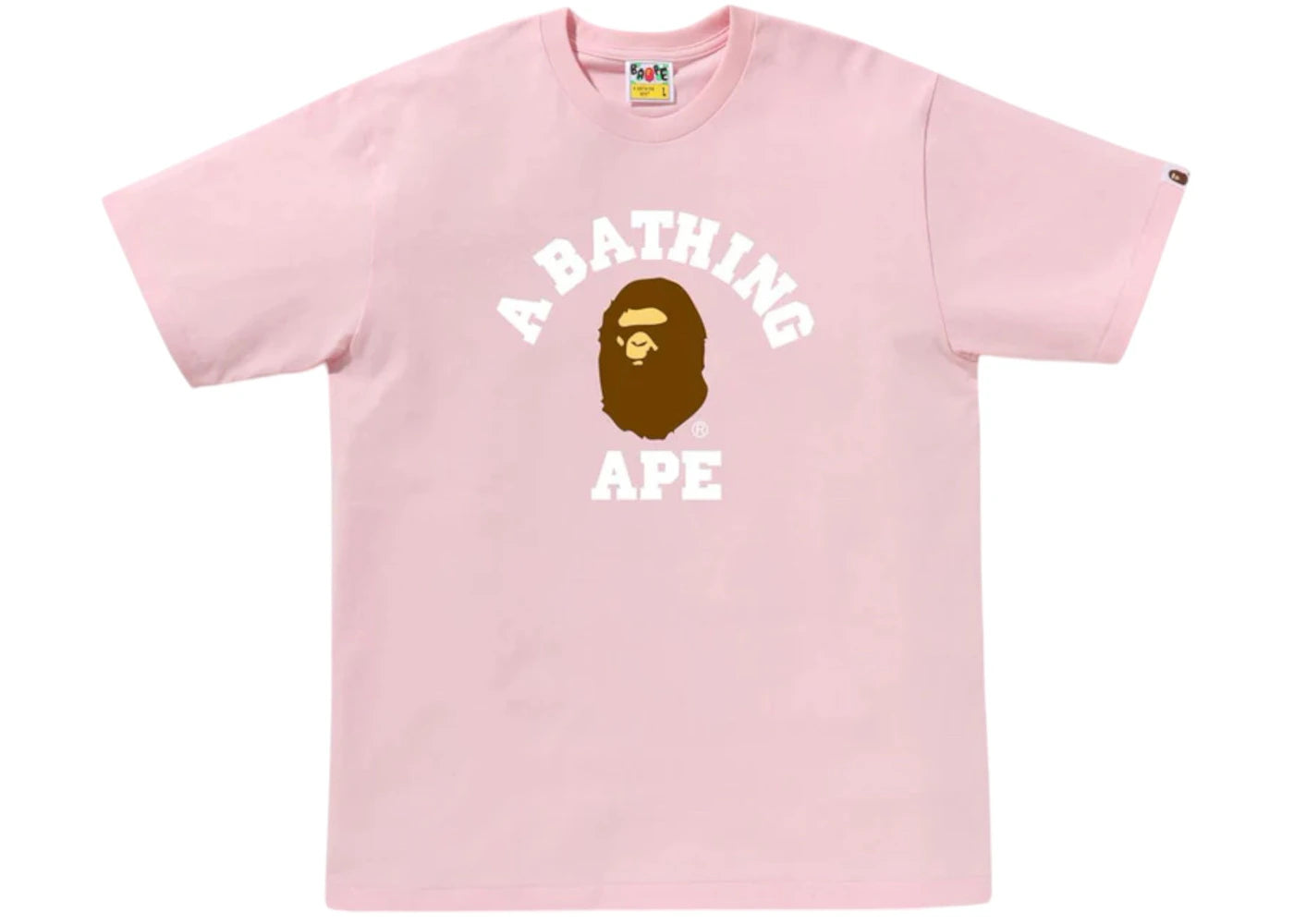 BAPE College Tee (SS25) Pink
