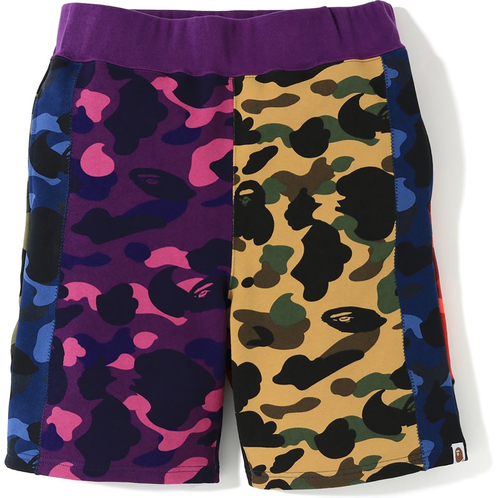 Bape Mix Color Camo Sweat Shorts (PreOwned)