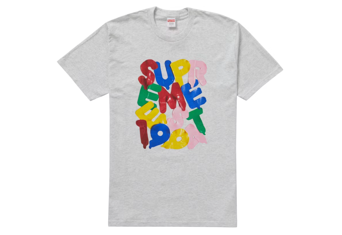 Supreme 'Balloons Tee' Ash Grey