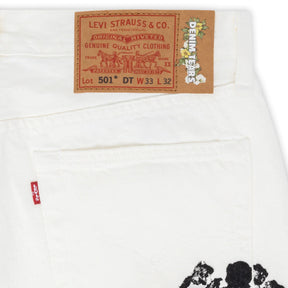 Denim Tears Inverted 501 Levis Jeans 'White'