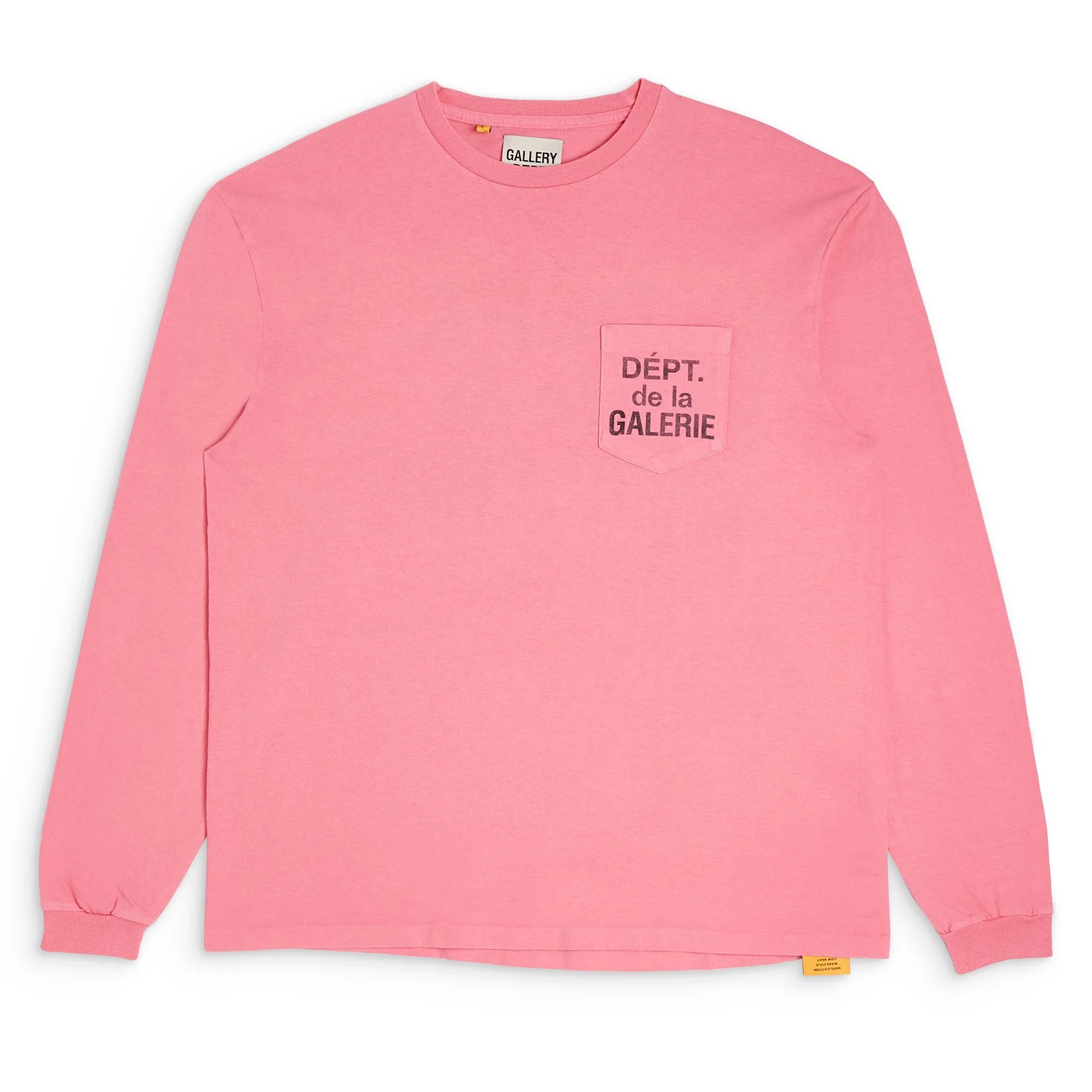 DEPT DE LA GALERIE LONG SLEEVE POCKET TEE SALMON