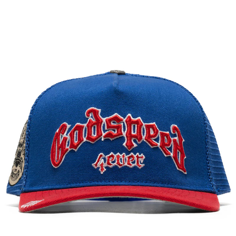 GODSPEED New York GS Forever Trucker Hat Blue/Red