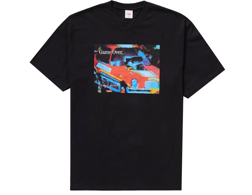 Supreme 'Yohji Yamamoto Game Over' Tee Black