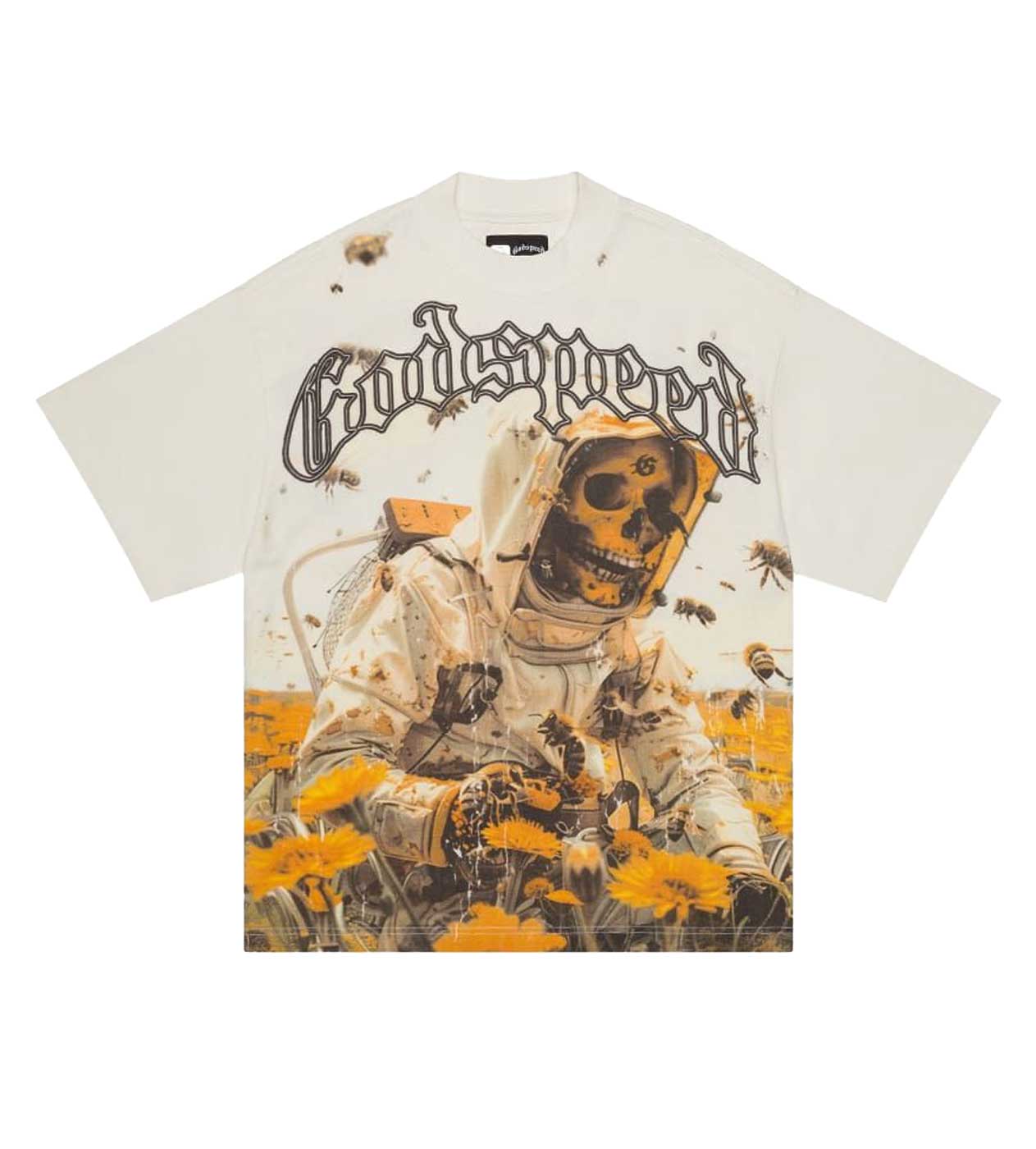 GODSPEED SAVE THE BEES TEE White