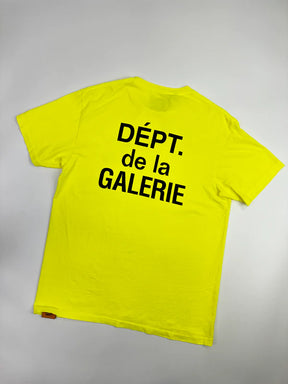 Gallery Dept. Logo Pocket French T-shirt 'Yellow/Black'