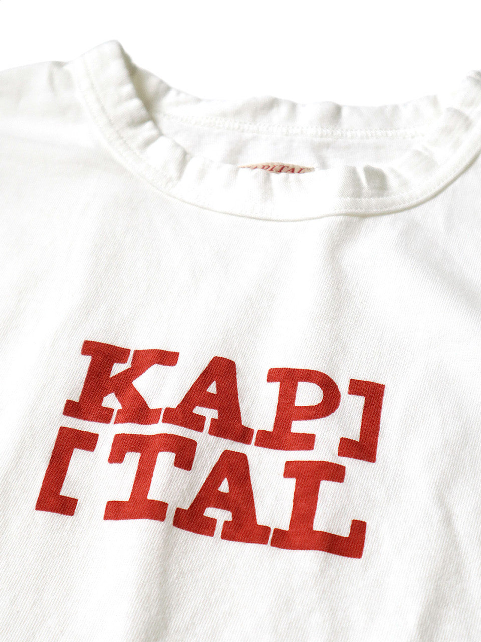KAPITAL ROOKIE CREW TEE "KAP][TAL"