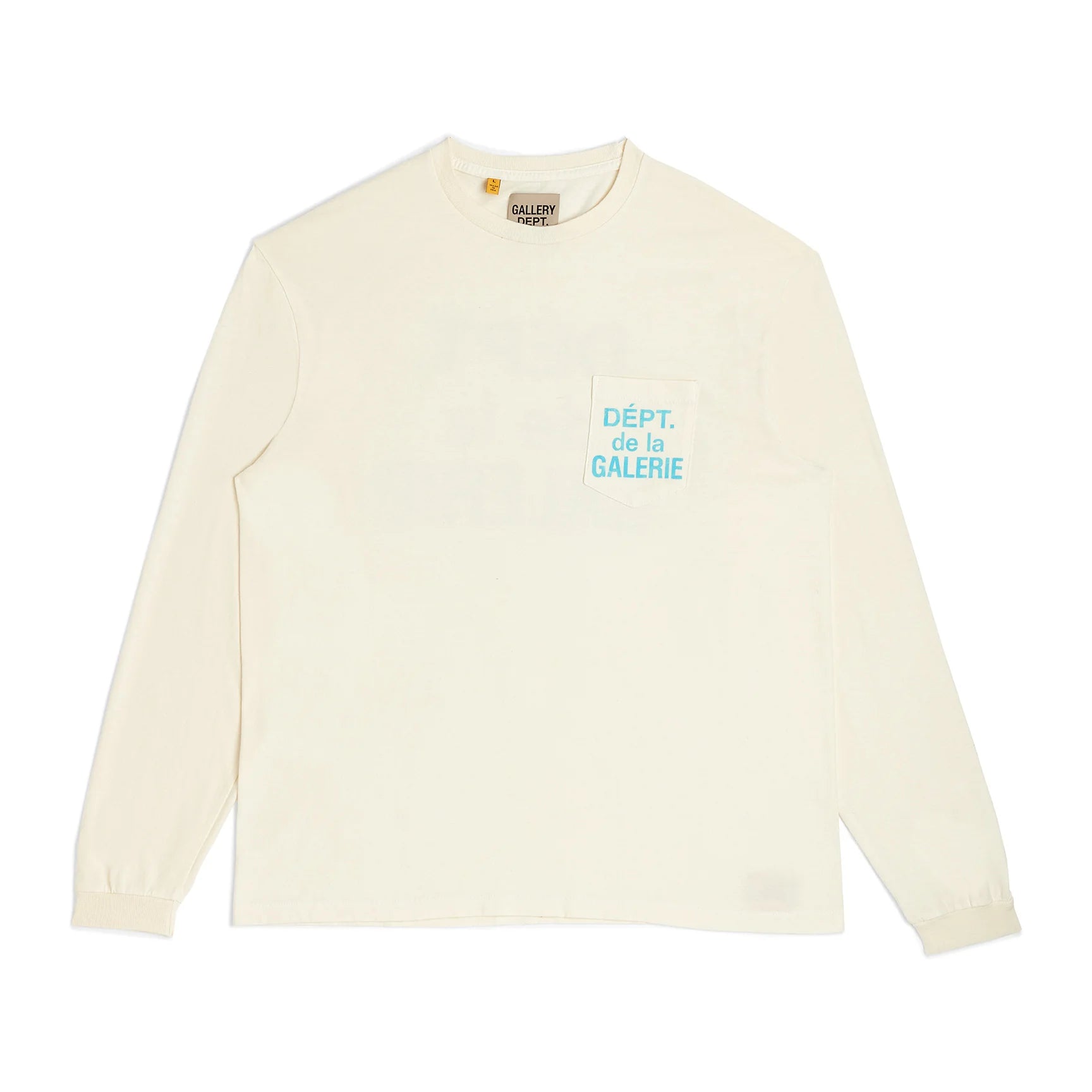 DEPT DE LA GALERIE L/S POCKET TEE 'Cream'