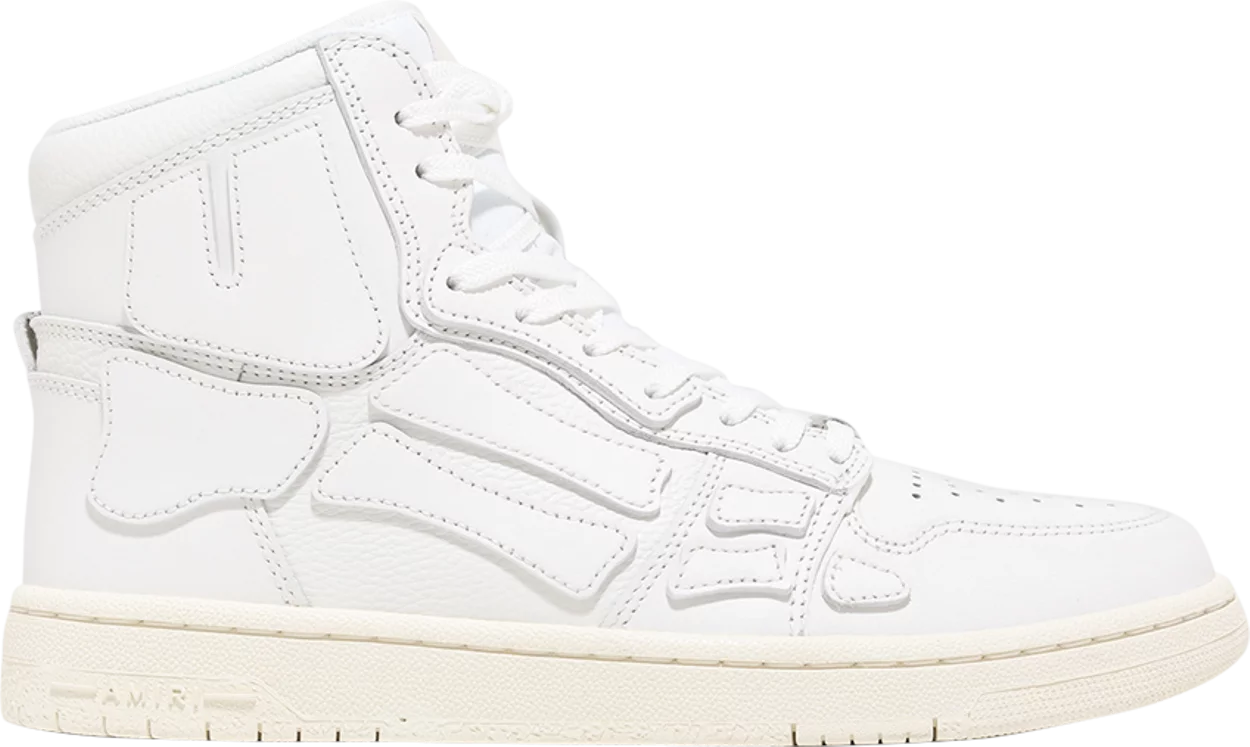 AMIRI Skel Top Hi Triple White (PreOwned)