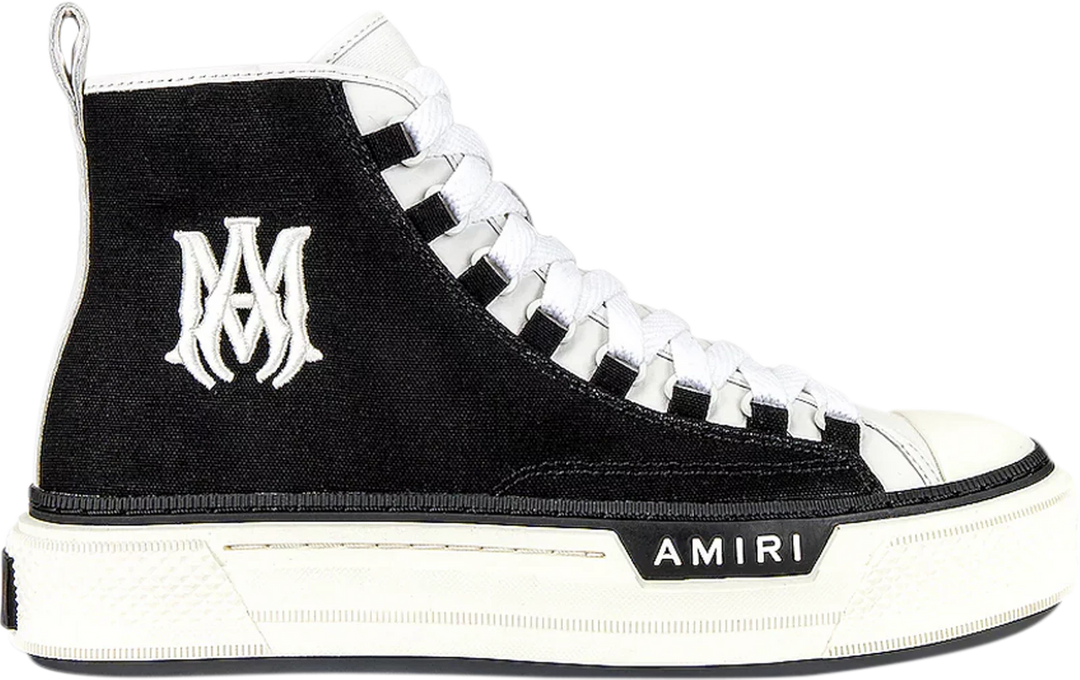 Amiri M.A. Logo Court High 'Black White' (Worn Once)