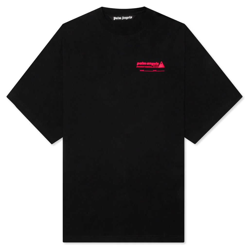 PALM ANGELS PA SKI CLUB CLASSIC TEE - BLACK