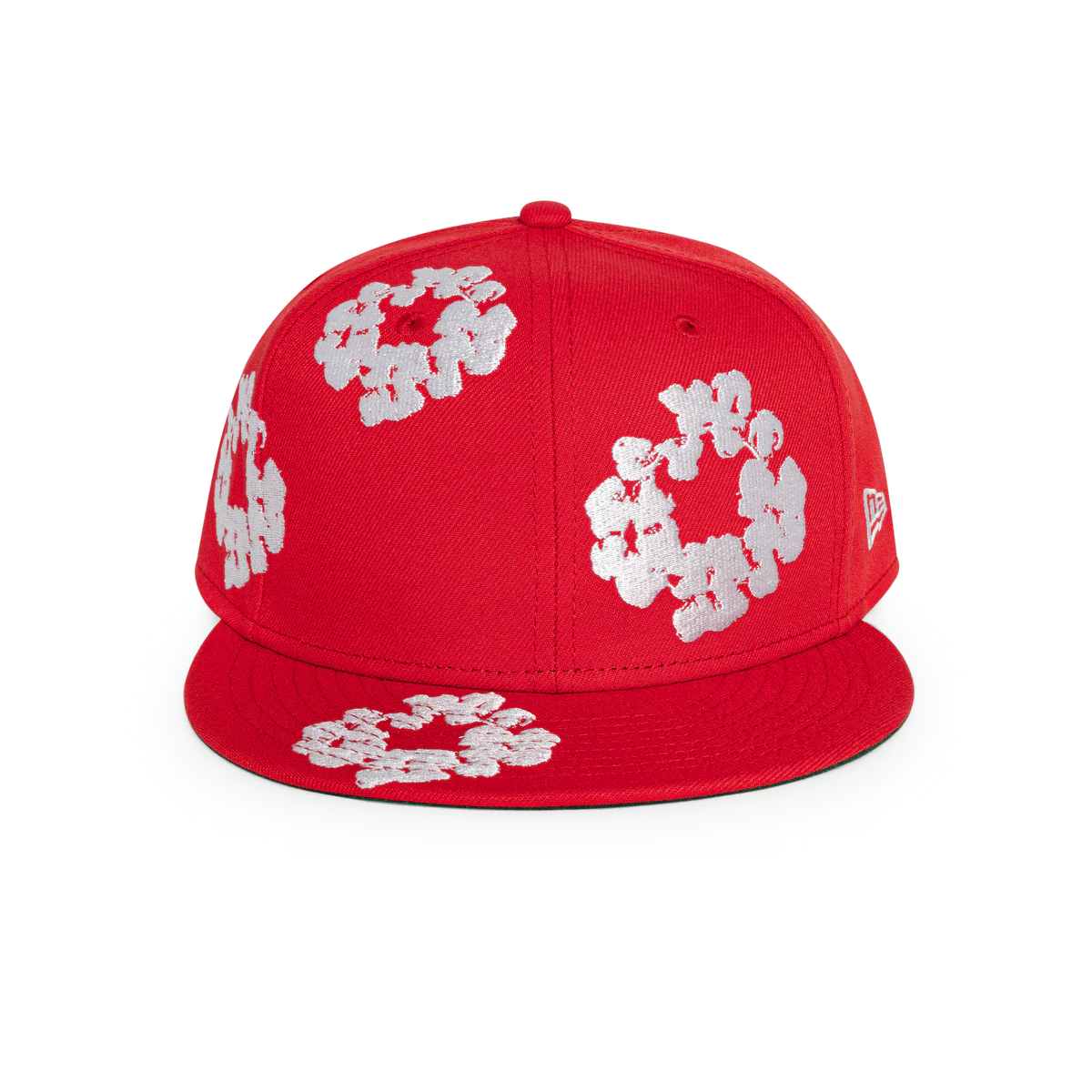 Denim Tears New Era Cotton Wreath 59/50 Cap Red