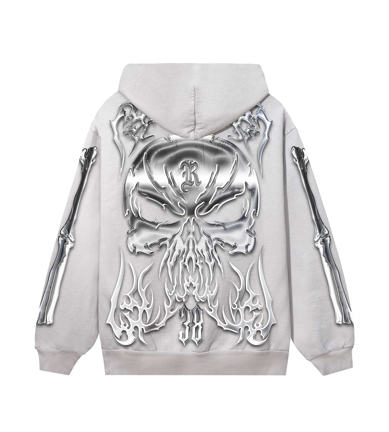 Revenge Chromed Out Hoodie Cement