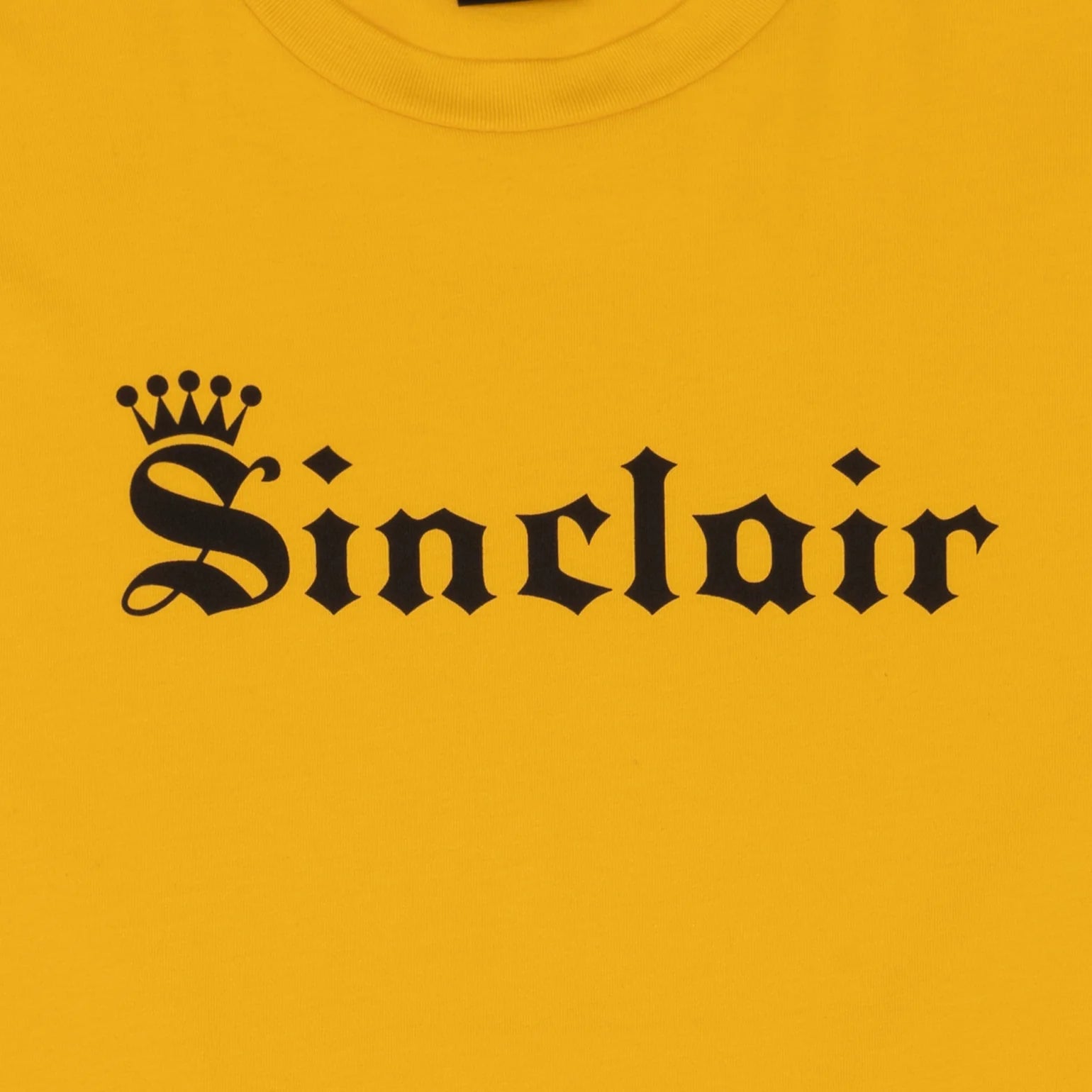 Sinclair Global Old English Crown Tee 'Yellow'