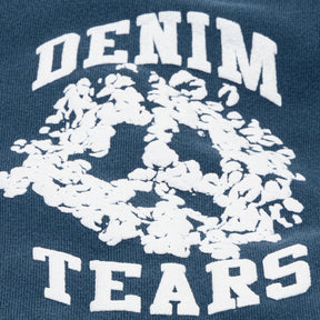 Denim Tears Cotton Wreath Peace University Sweatpant 'Blue/White'