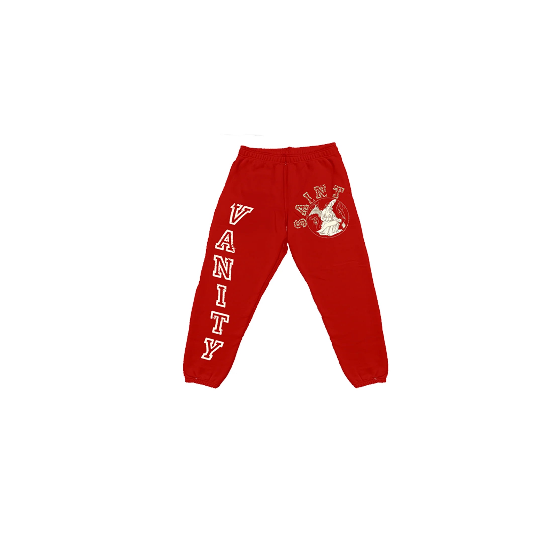 SAINT VANITY VARSITY SWEATPANTS 'RED'