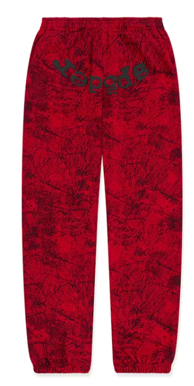 Sp5der OG Tree Camo Sweatpant 'Red'