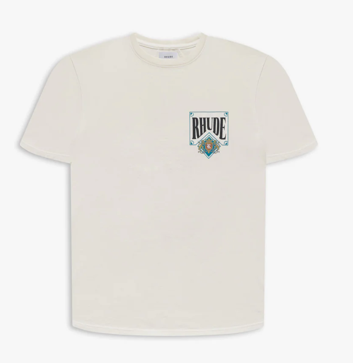 Rhude Vintage Card Tee Cream White/Green