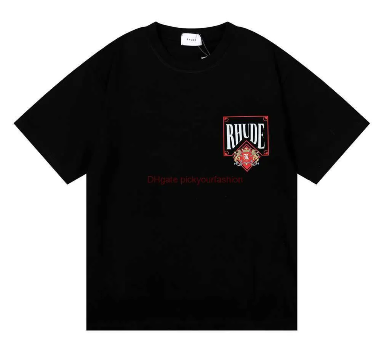 Rhude Vintage Card Tee black White/Red