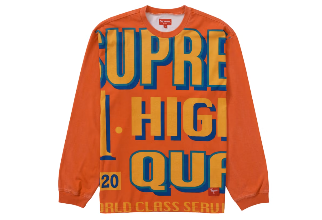 Supreme 'World Class' L/S Tee Orange