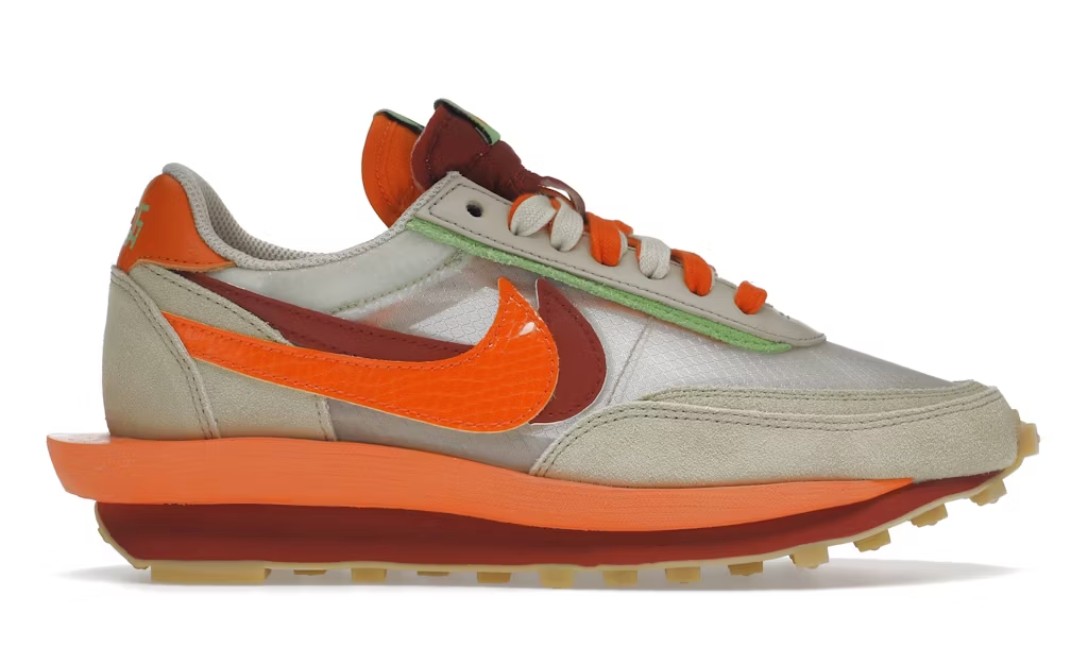Nike sacai x LDWaffle 'CLOT Kiss of Death Net Orange Blaze'