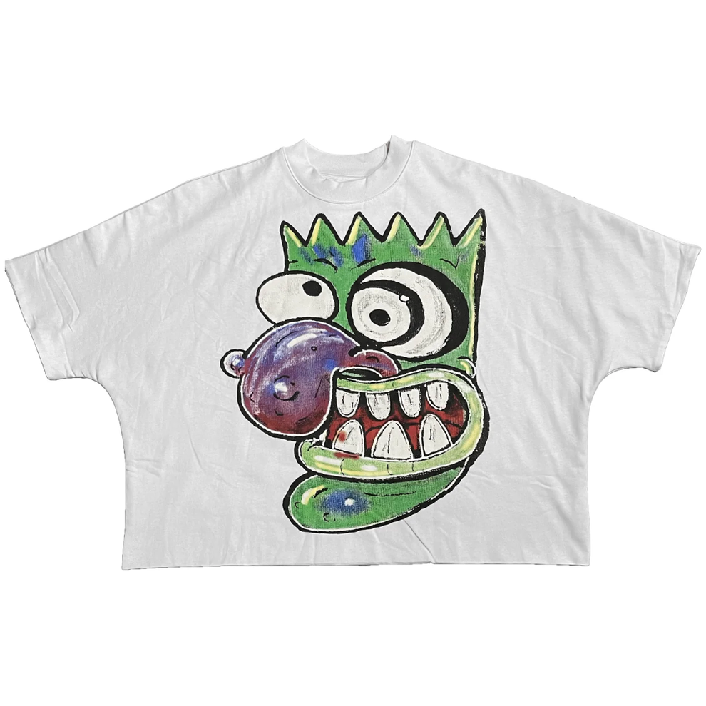 Billionaire Studios Hypno Eggplant Tee White