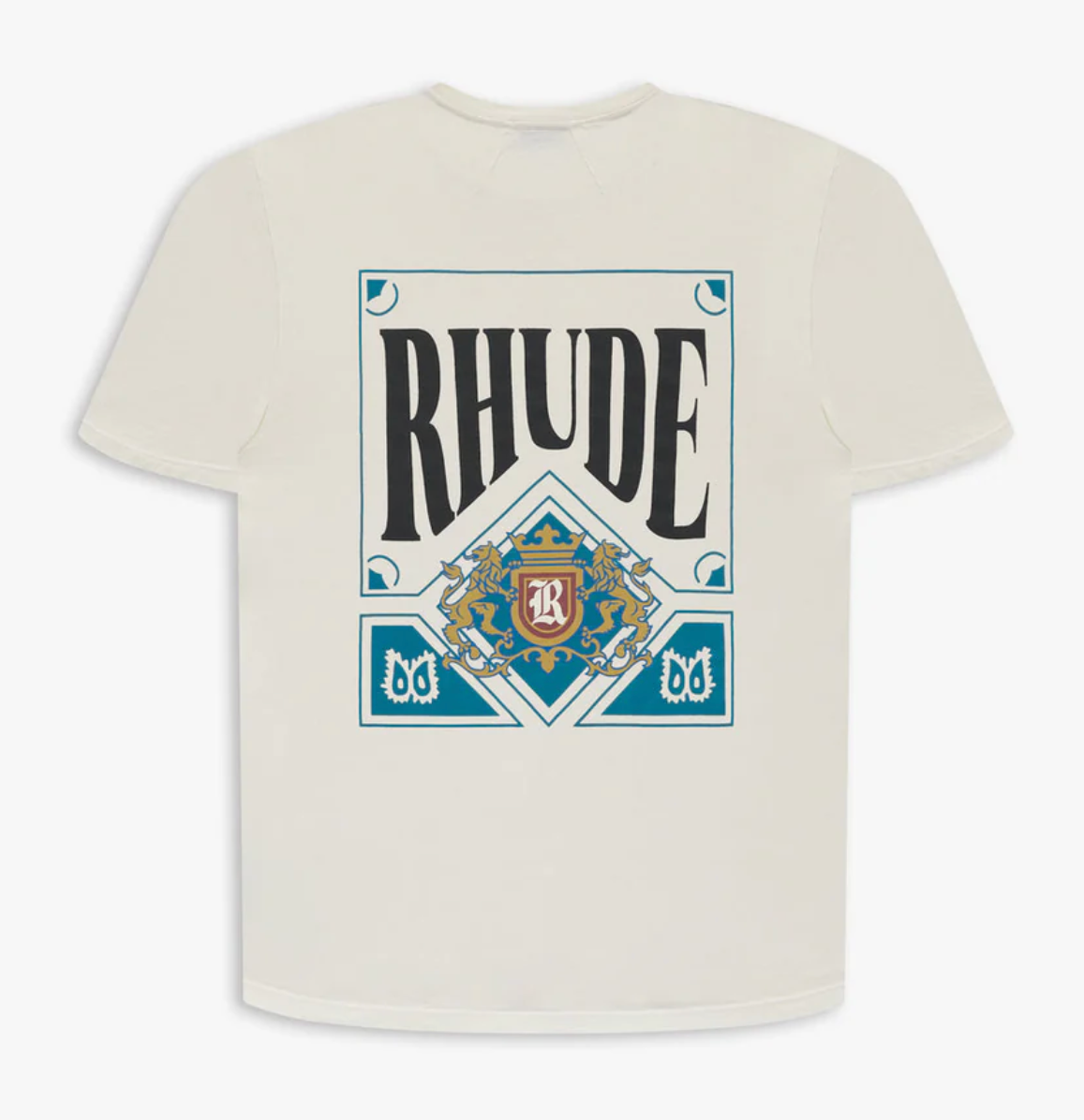 Rhude Vintage Card Tee Cream White/Green
