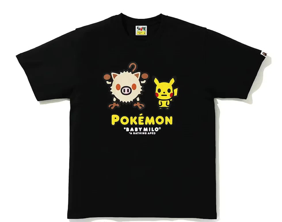 BAPE x Pokemon Mankey Tee #2 Black