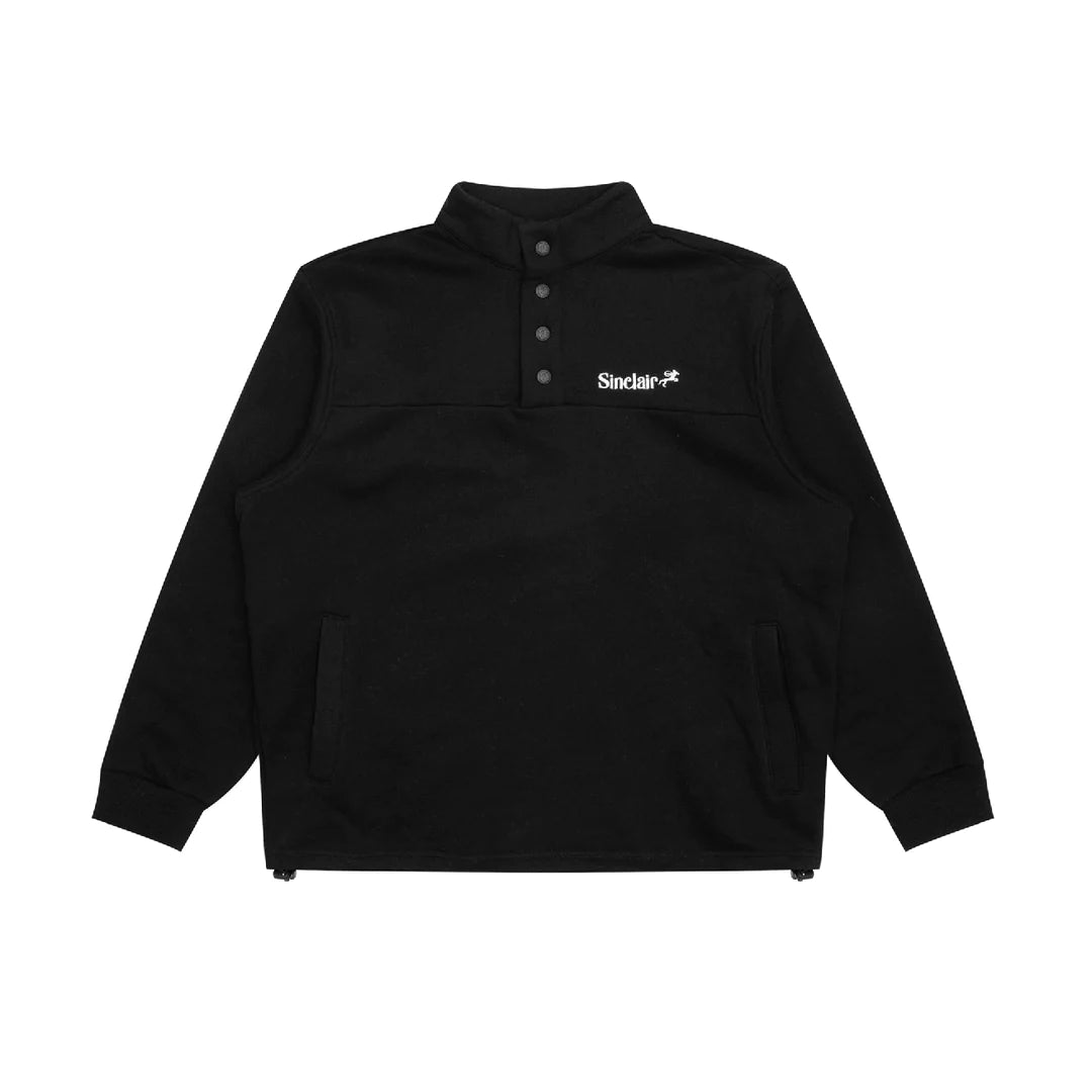 Sinclair Texture Pullover Quarter-Zip 'Black'