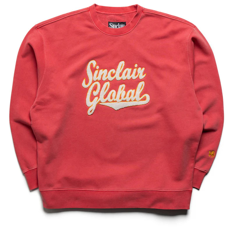 Sinclair Chenille Crewneck Red