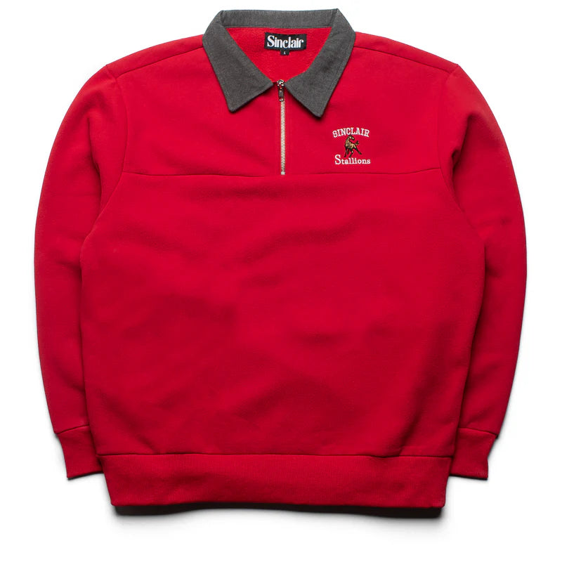 Sinclair Stallions Quarter Zip Red