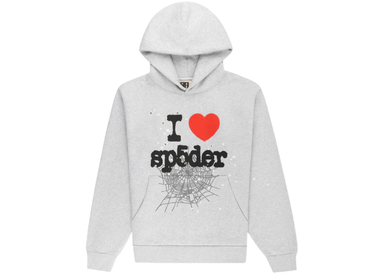 Sp5der Souvenir Hoodie Heather Grey