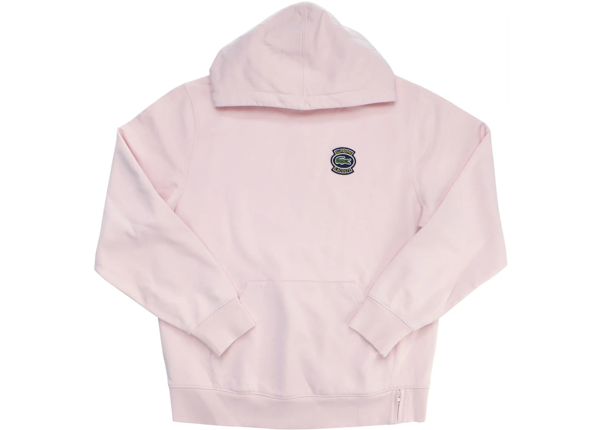 Supreme LACOSTE Hooded Sweatshirt Pink (PreOwned)