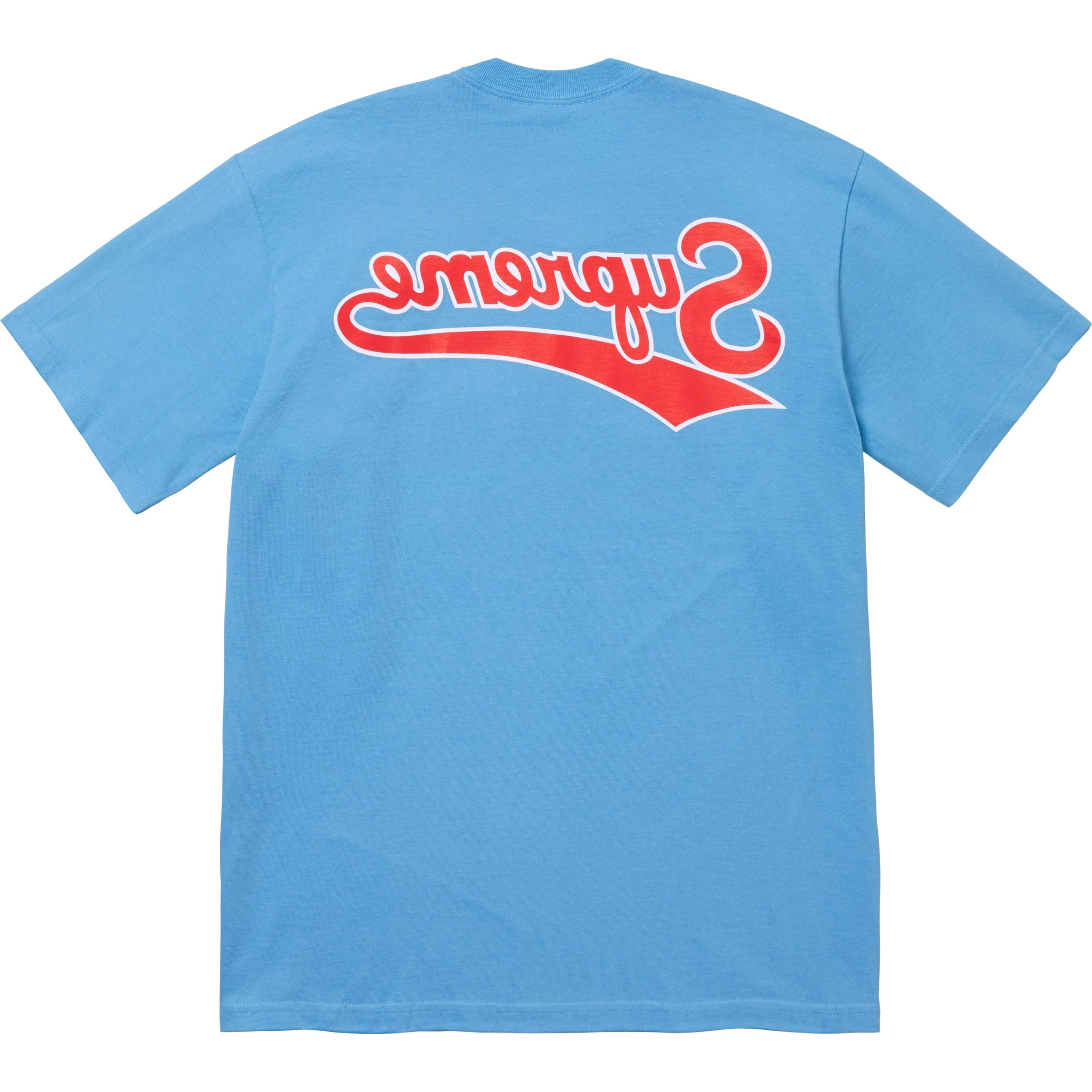 Supreme Backwards Tee 'Baby Blue'