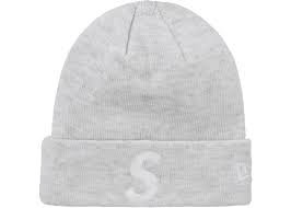Supreme New Era S Logo Beanie Heather Grey