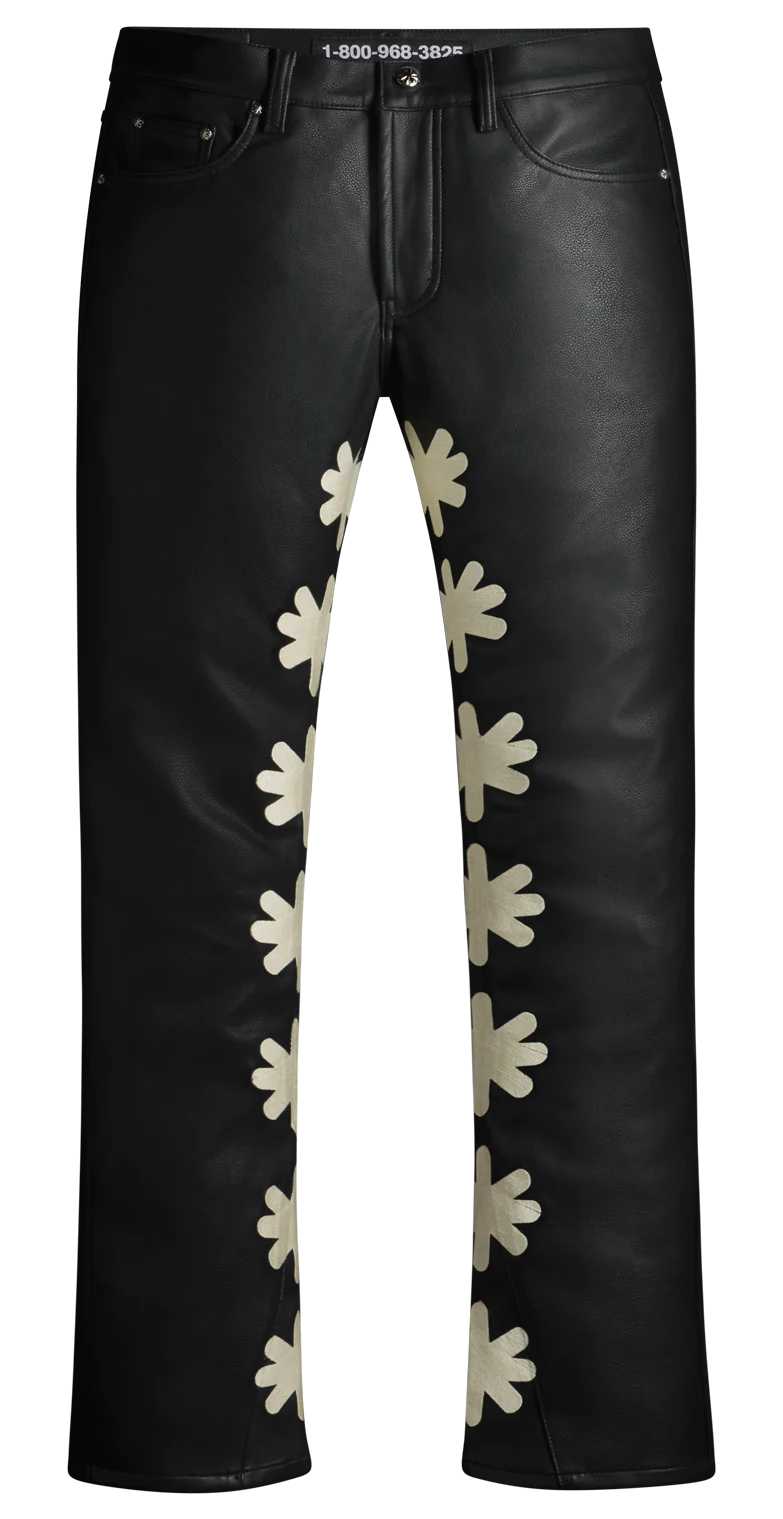 LOSTSHDWS LEATHER PANT (BONE)