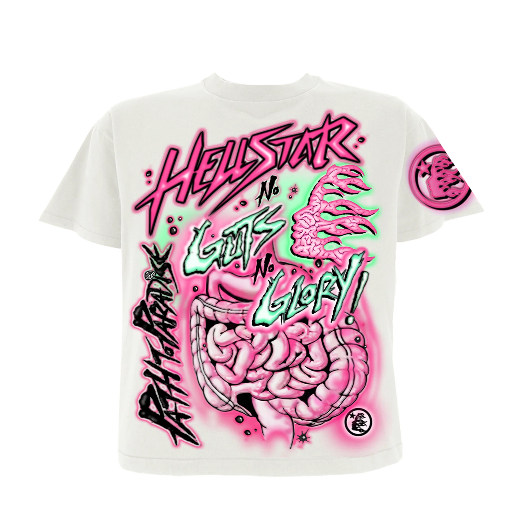 Hellstar 'No Guts No Glory' T-Shirt White