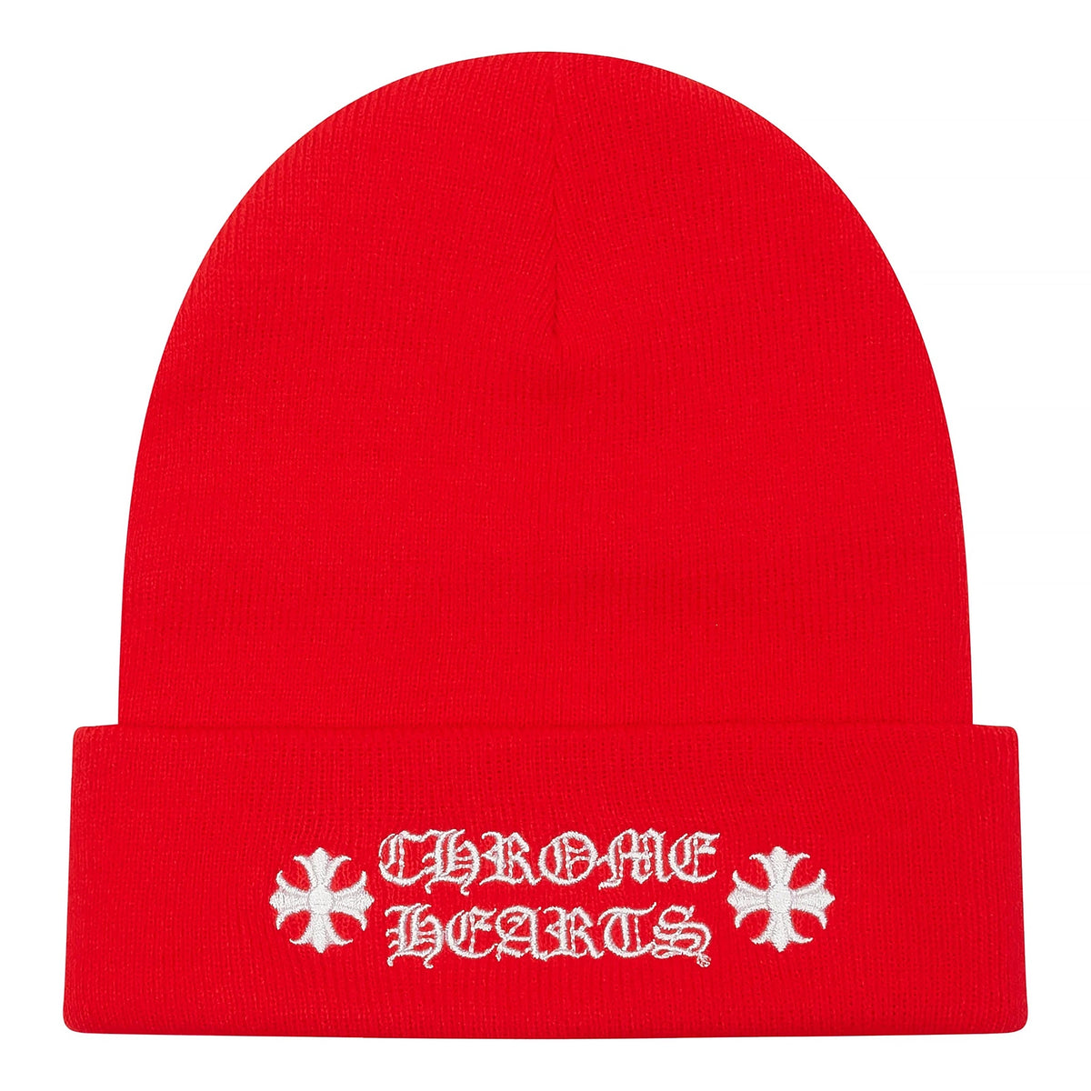 Chrome Hearts Logo Beanie Red
