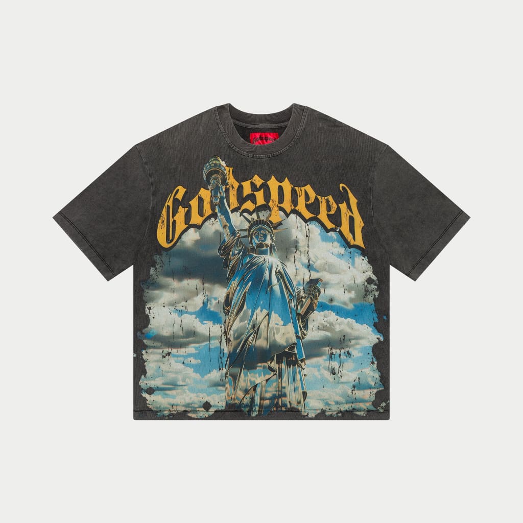 GODSPEED Chrome Liberty T-Shirt Grey Wash